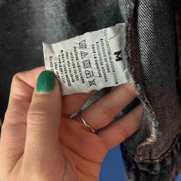 UPCYCLED HANDMADE BY ME ROLLING STONES JEAN JACKET PATCHES GRATEFUL DEAD DENIM - Picture 7 of 16